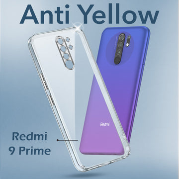 For Xiaomi Mi Redmi 9 Prime Back Cover Case (Hard Anti Yellow Clear Case | Drop & Camera Protection | Shockproof Polycarbonate)