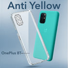 For OnePlus 8T Back Cover Case (Hard Anti Yellow Clear Case | Drop & Camera Protection | Shockproof Polycarbonate)