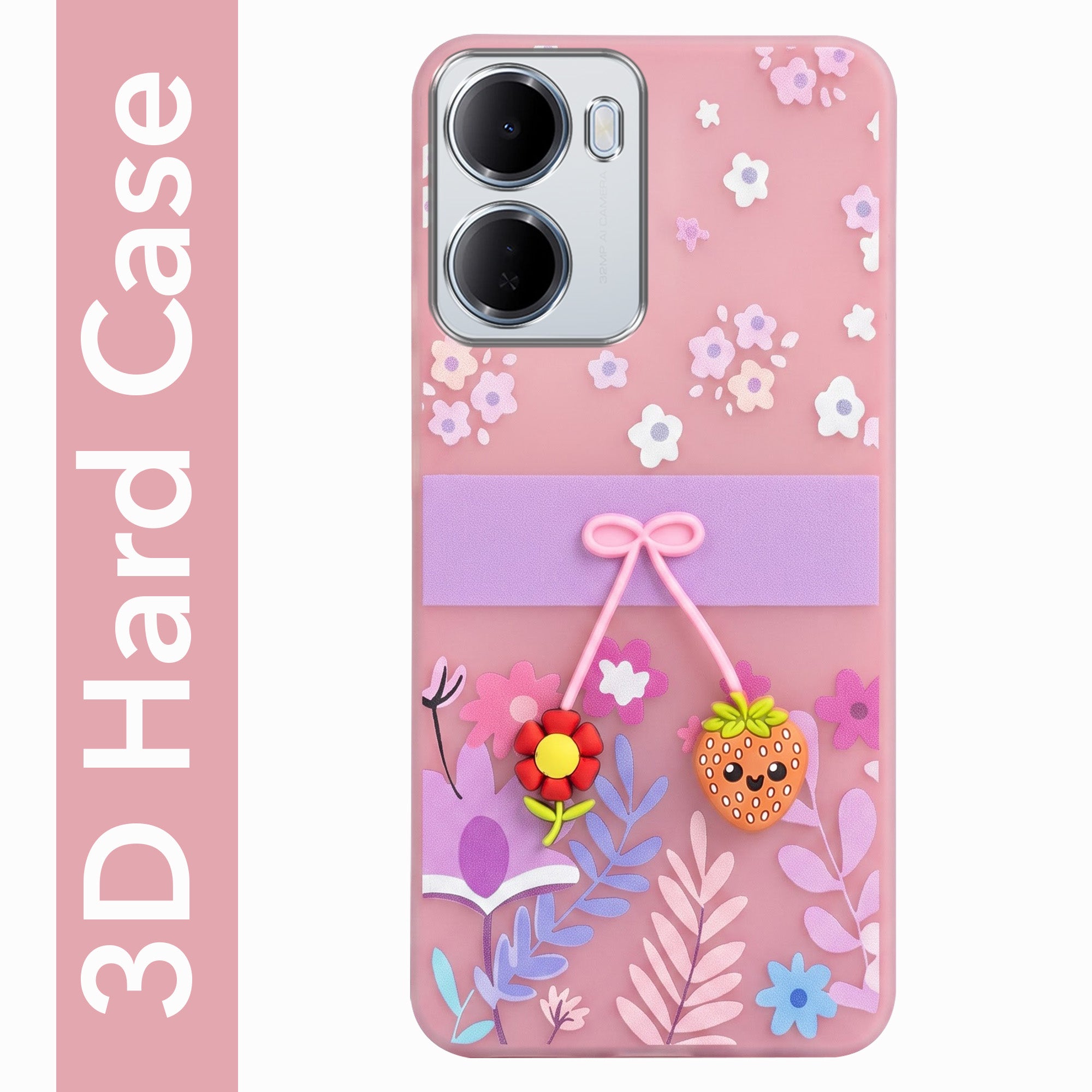 For Redmi 15A 5G Back Cover Case (3D Cute Cartoons | Hard Back Side Soft | Matte Premium Finish | HD Printing)