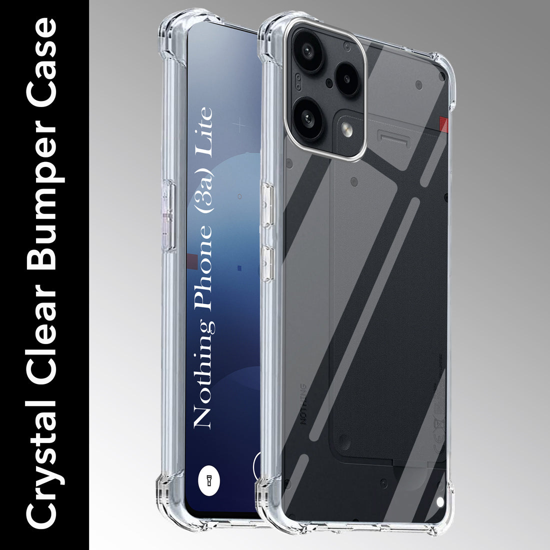 For Nothing Phone 3A Lite Back Cover Shockproof Crystal-Clear (Drop & Camera Protection | Hard Polycarbonate)