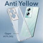 For Oppo A79 5G Back Cover Case (Hard Anti Yellow Clear Case | Drop & Camera Protection | Shockproof Polycarbonate)