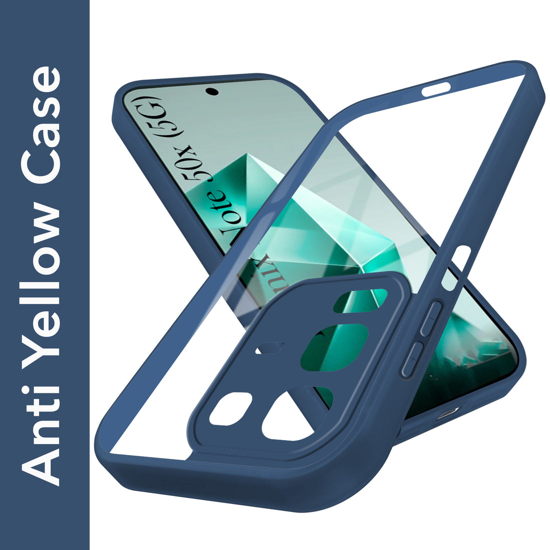 For Infinix Note 50x Back Cover Case (Lifetime Anti Yellow | Anti Scratch | Crystal Clear Shockproof)