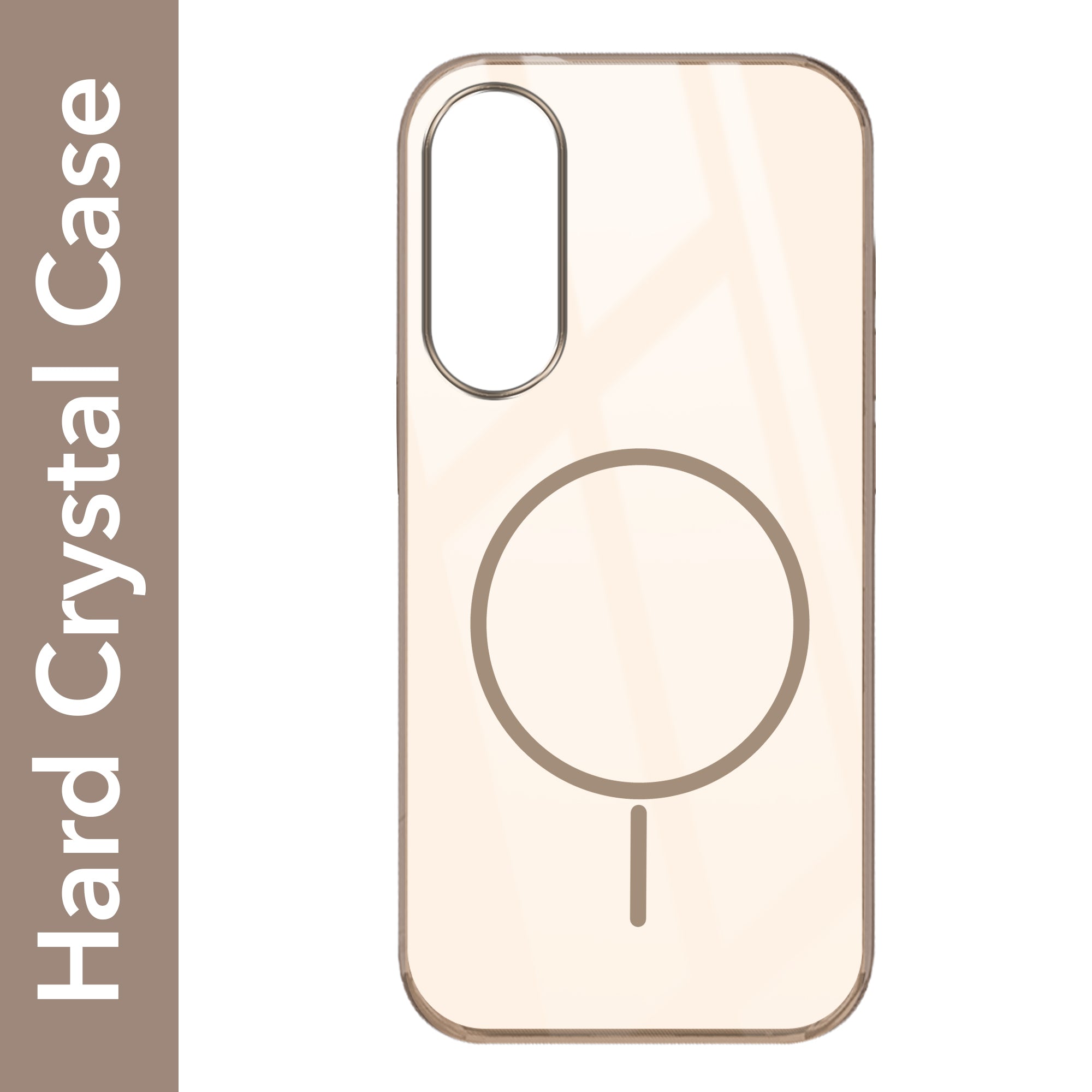 For Samsung Galaxy S25 Edge Back Cover Case (Crystal Clear Case | MagSafe Wireless Charging Support | Hard Anti Yellow | Camera Protection Bump)