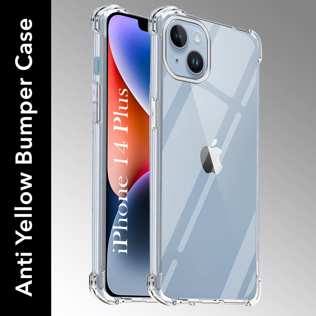 For iPhone 14 Plus Back Cover (Shockproof Crystal Clear Case |  Drop & Camera Protection | Hard Polycarbonate)