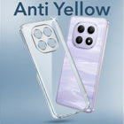 For Redmi note 15 | Redmi note 15 SE (5G) Back Cover Case Lifetime Anti-Yellow Clear (Sleek Hard Crystal | Shockproof and Camera Protection)