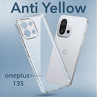 For OnePlus 13S Back Cover Case (Hard Anti Yellow Clear Case | Sleek Hard Crystal Clear | Drop & Camera Protection | Shockproof Polycarbonate)