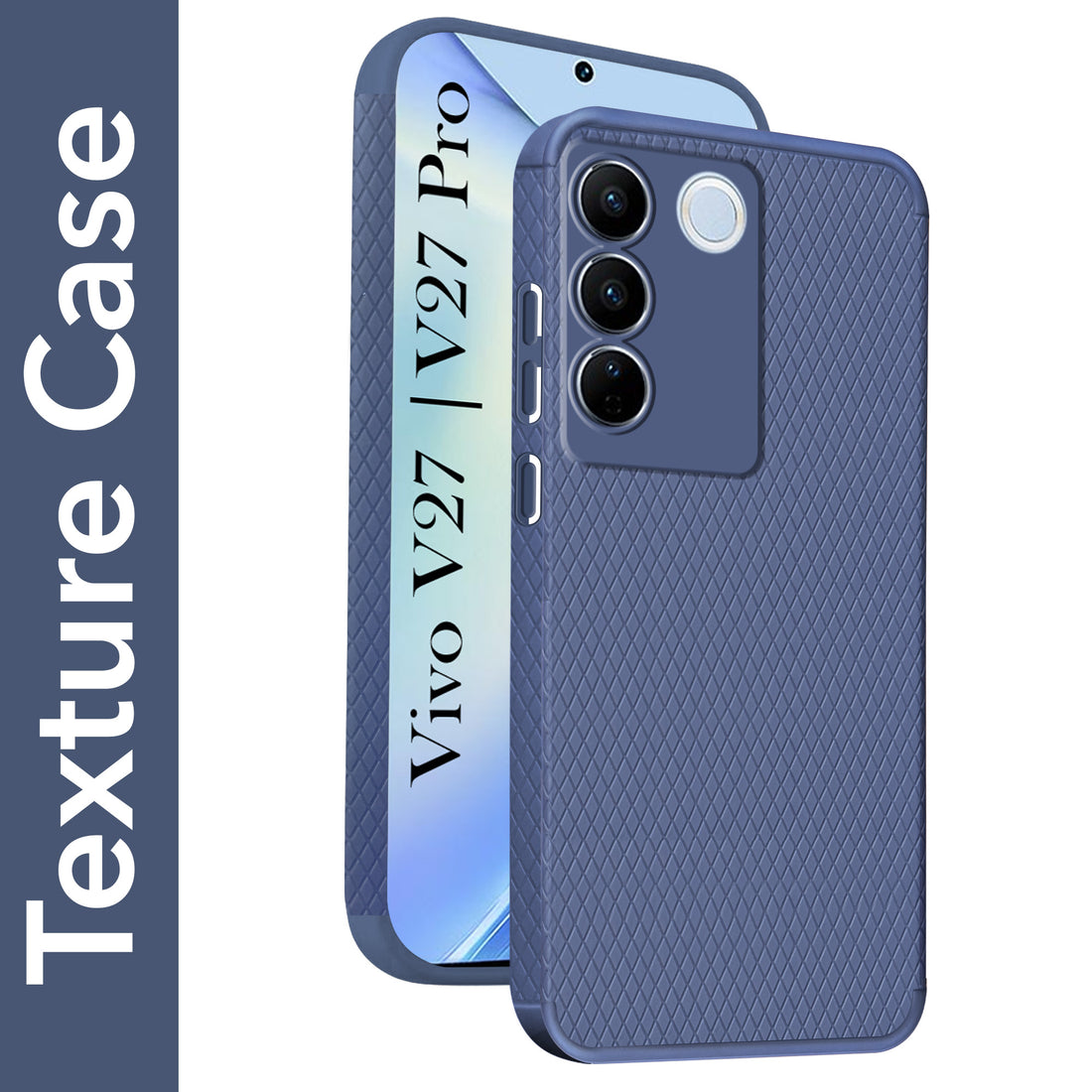 For Vivo V27 | Vivo V27 Pro Back Cover Case (Liquid Silicone | Side Grip | Camera Protection)
