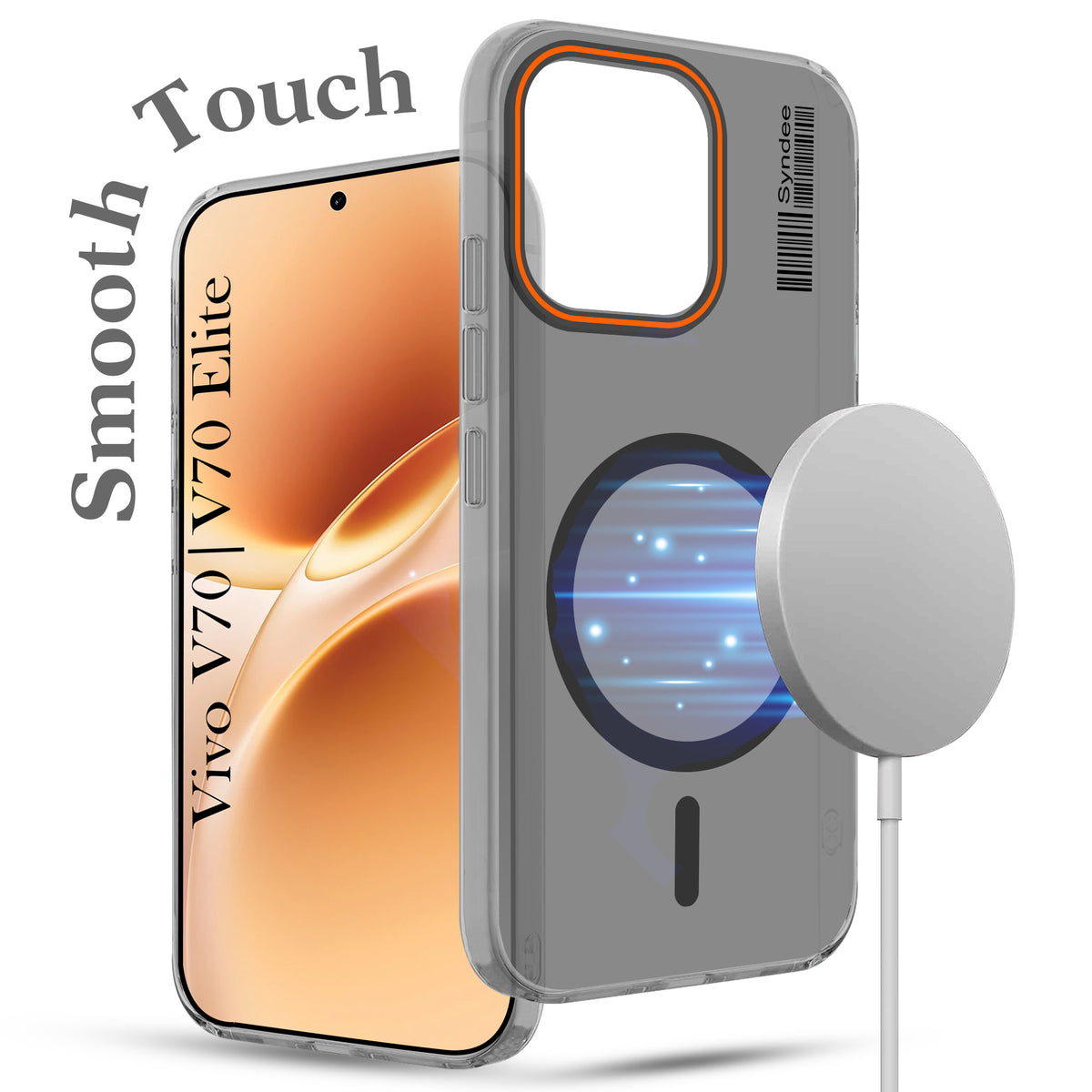 For Vivo V70 | Vivo V70 Elite 5G Back Cover Case (Soft Touch | Camera Bump Protection | MagSafe Compatible | Matte Finish)