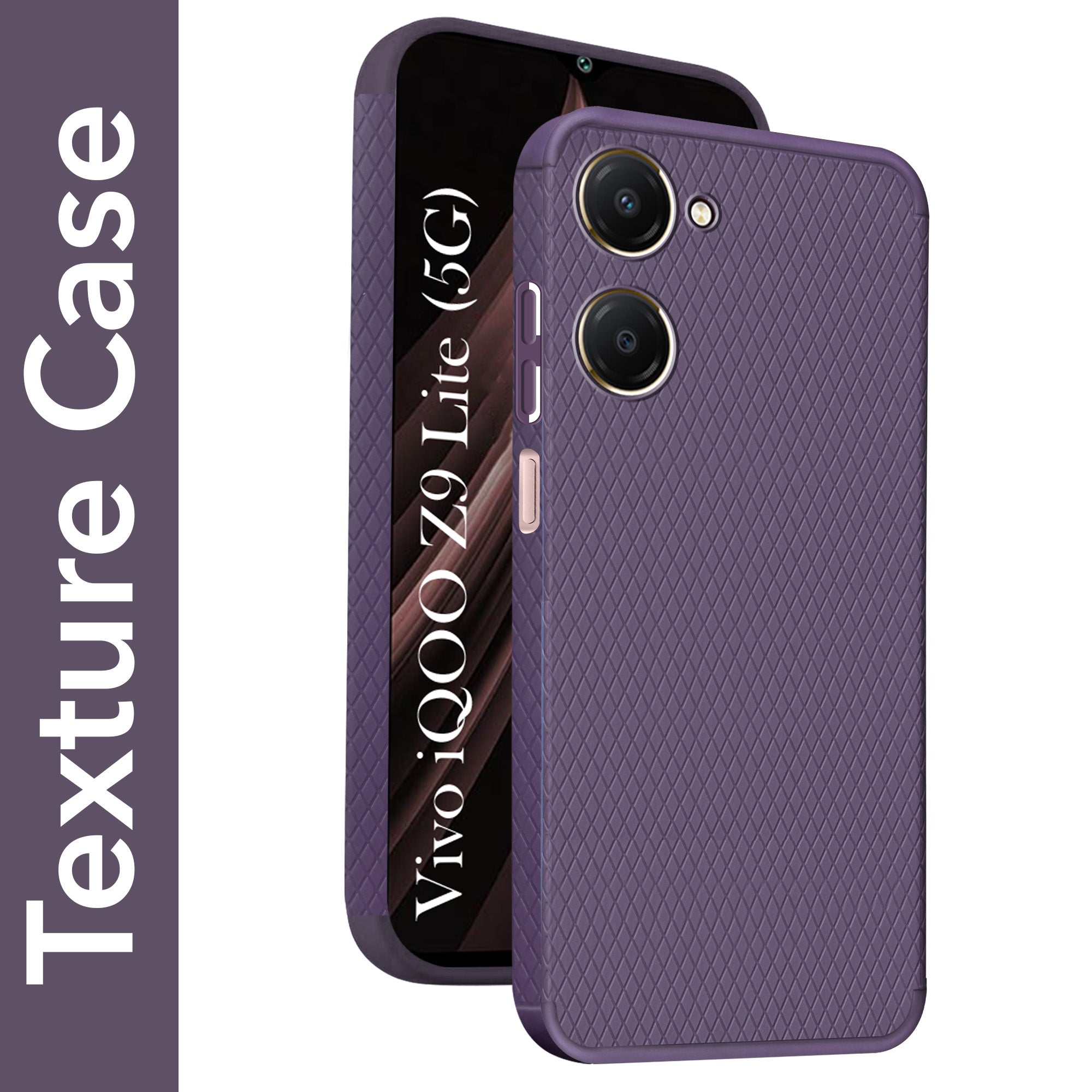 For Vivo iQOO Z9 Lite 5G Back Cover Case Liquid Silicone (Camera Protection | Side Grip Texture | Soft and Flexible)
