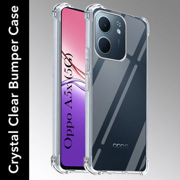 For Oppo A5X Shockproof Crystal-Clear Back Cover( Drop & Camera Protection | Hard Polycarbonate)