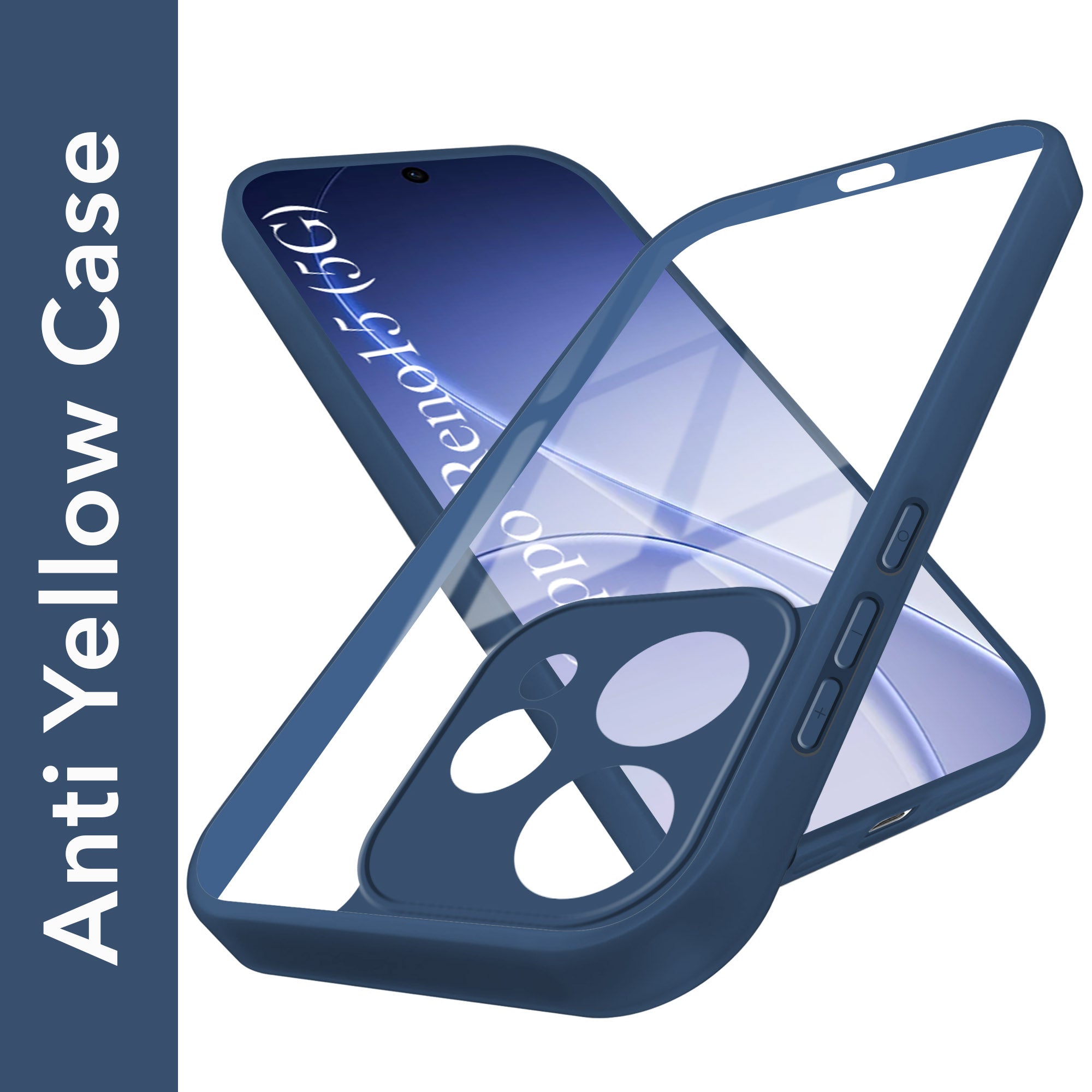 For Oppo Reno15 5G | Oppo Reno 15 5G Back Cover Case Ultra-Hybrid (Lifetime Anti Yellow | Anti Scratch | Crystal Clear Shockproof)