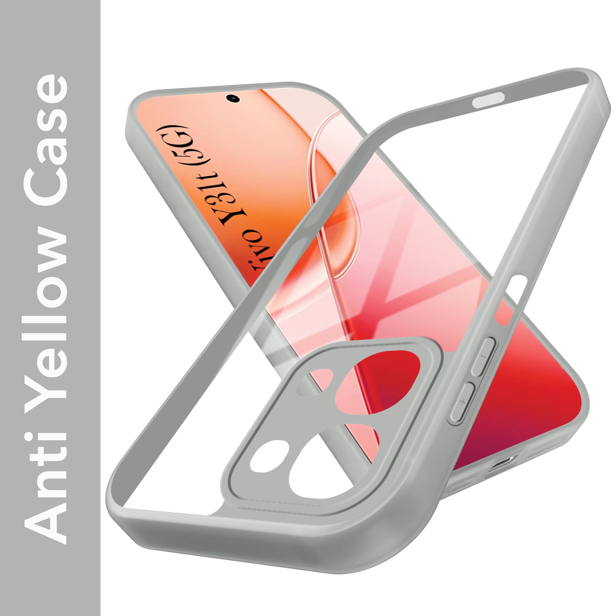 For Vivo Y31T 5G Back Cover Case Ultra-Hybrid (Lifetime Anti Yellow | Anti Scratch | Crystal Clear Shockproof)