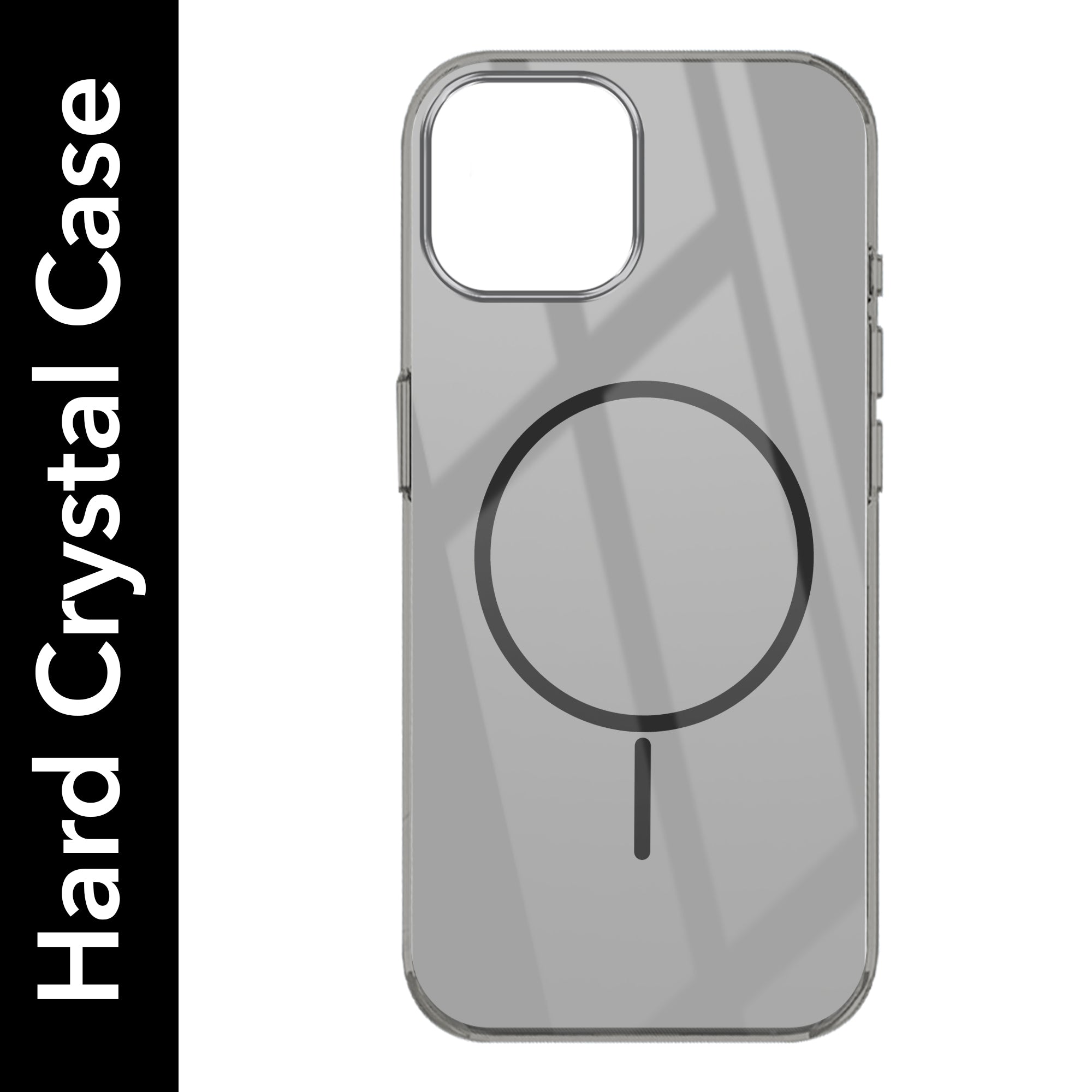 For Apple iPhone 15 Back Cover Case (Crystal Clear Case | MagSafe Wireless Charging Support | Hard Anti Yellow | Camera Protection Bump)