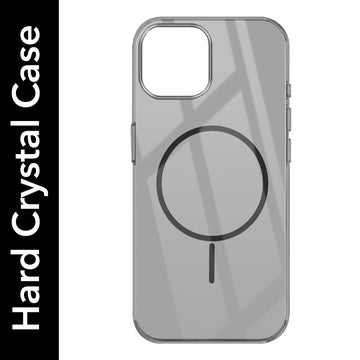For Apple iPhone 15 Back Cover Case (Crystal Clear Case | MagSafe Wireless Charging Support | Hard Anti Yellow | Camera Protection Bump)