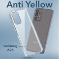For Samsung Galaxy A23 4G | 5G Back Cover (Hard Anti Yellow Clear Case | Drop & Camera Protection | Shockproof Polycarbonate)