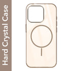 For Apple iPhone 15 Pro Back Cover Case (Crystal Clear Case | MagSafe Wireless Charging Support | Hard Anti Yellow | Camera Protection Bump)