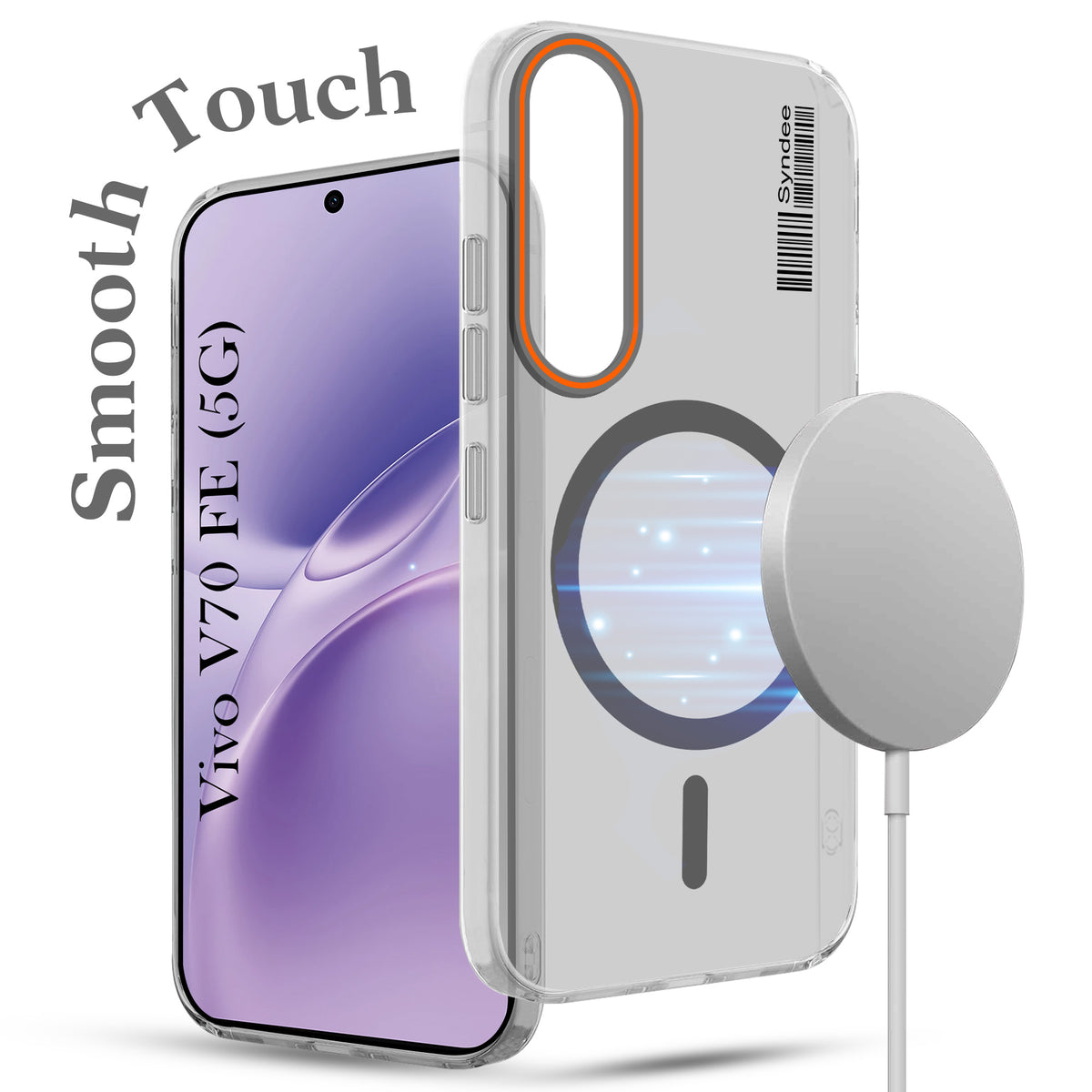 For Vivo V70 FE 5G Back Cover Case (Soft Touch | Camera Bump Protection | MagSafe Compatible | Matte Finish)