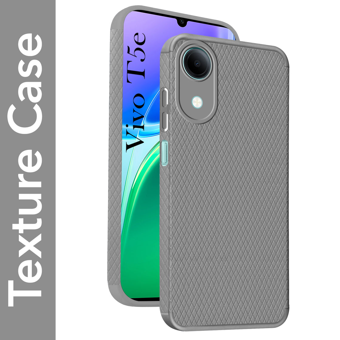 For Vivo T5e 4G Back Cover Case Liquid Silicone (Camera Protection | Side Grip Texture | Soft and Flexible)