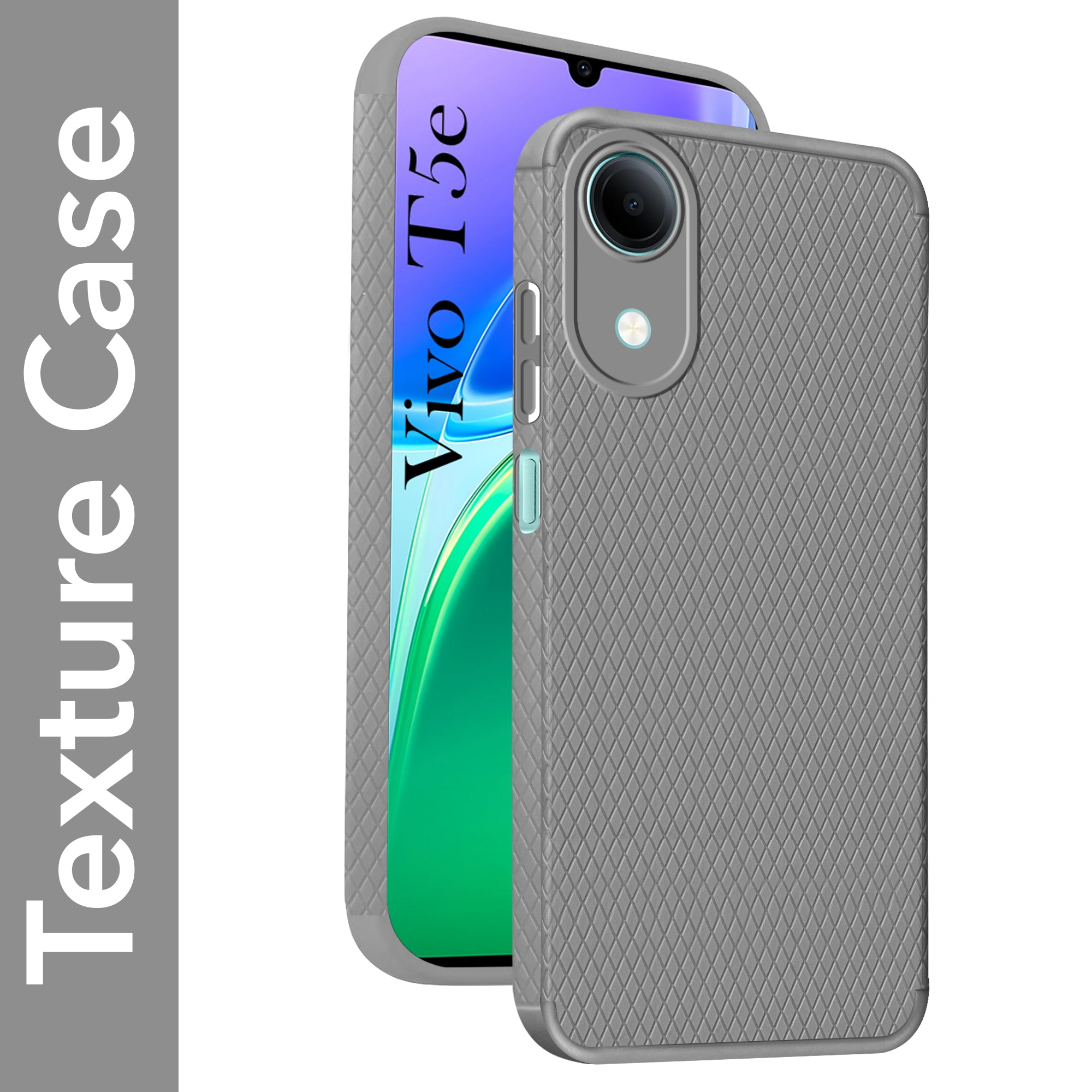 For Vivo T5e 4G Back Cover Case Liquid Silicone (Camera Protection | Side Grip Texture | Soft and Flexible)