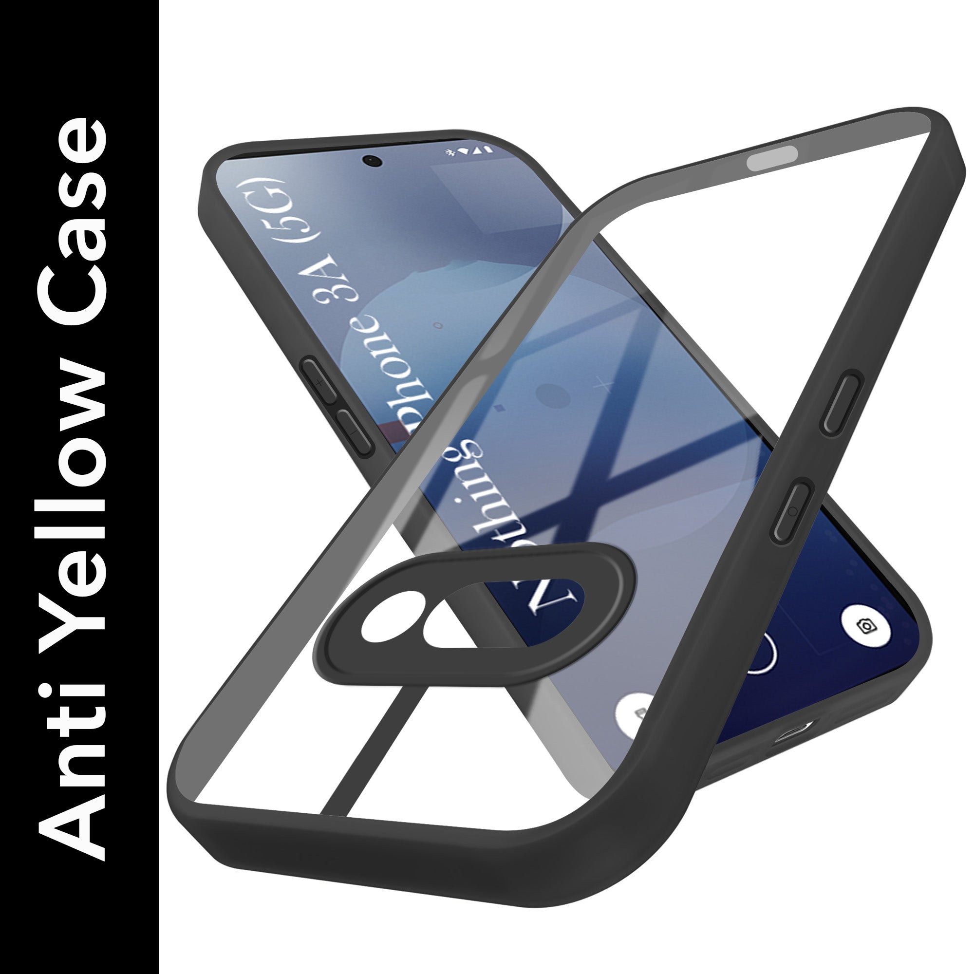 For Nothing Phone 3A Back Cover Case (Lifetime Anti Yellow | Anti Scratch | Crystal Clear Shockproof)