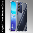 For Vivo Y200e Back Cover Shockproof Crystal-Clear (Drop & Camera Protection | Hard Polycarbonate)