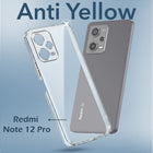 For Xiaomi Redmi Note 12 Pro 5G Back Cover Case (Hard Anti Yellow Clear Case | Drop & Camera Protection | Shockproof Polycarbonate)
