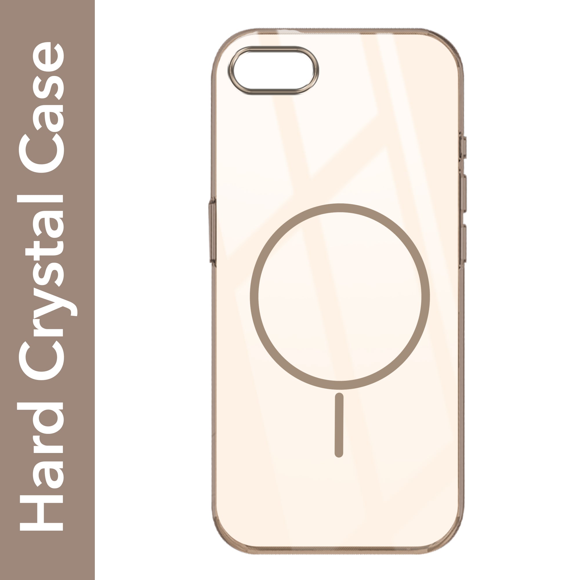 For iPhone SE 2020 | SE 2022 Back Cover Case (Crystal Clear Case | MagSafe Wireless Charging Support | Hard Anti Yellow | Camera Protection Bump)