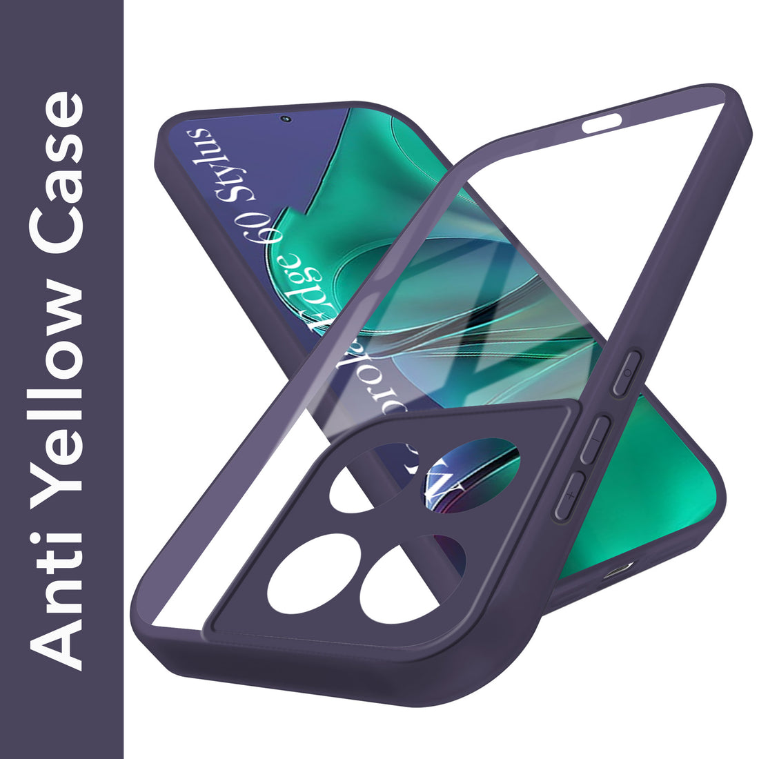 For Motorola Moto Edge 60 Stylus Back Cover Case (Lifetime Anti Yellow | Anti Scratch | Crystal Clear Shockproof)
