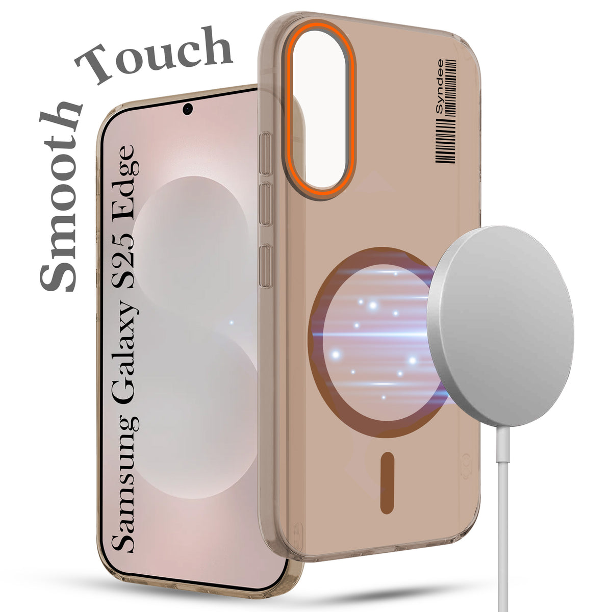 For Samsung Galaxy S25 Edge Back Cover Case (Soft Touch | Camera Bump Protection | MagSafe Compatible | Matte Finish)