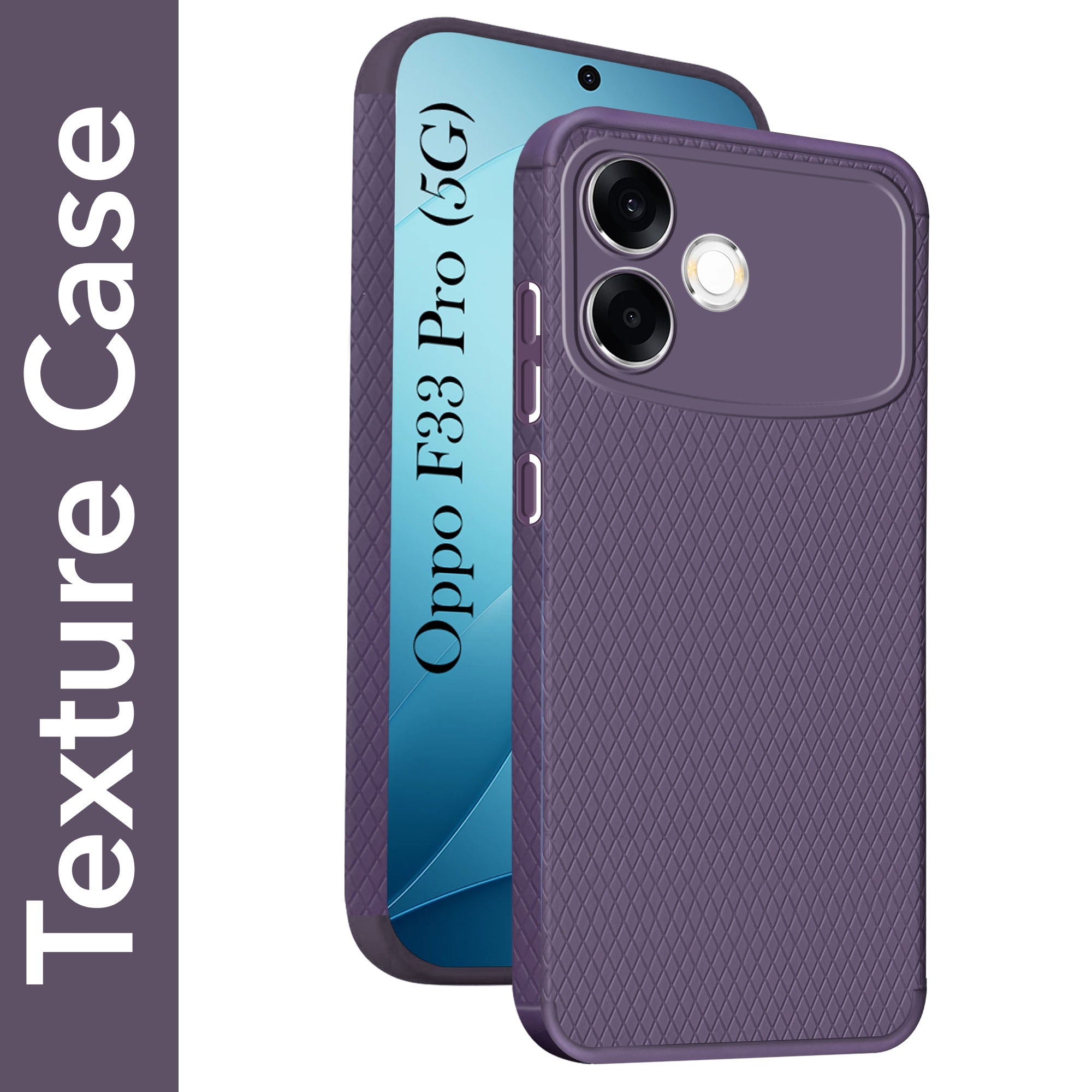 For Oppo F33 Pro 5G Back Cover Case Liquid Silicone (Camera Protection | Side Grip Texture | Soft and Flexible)