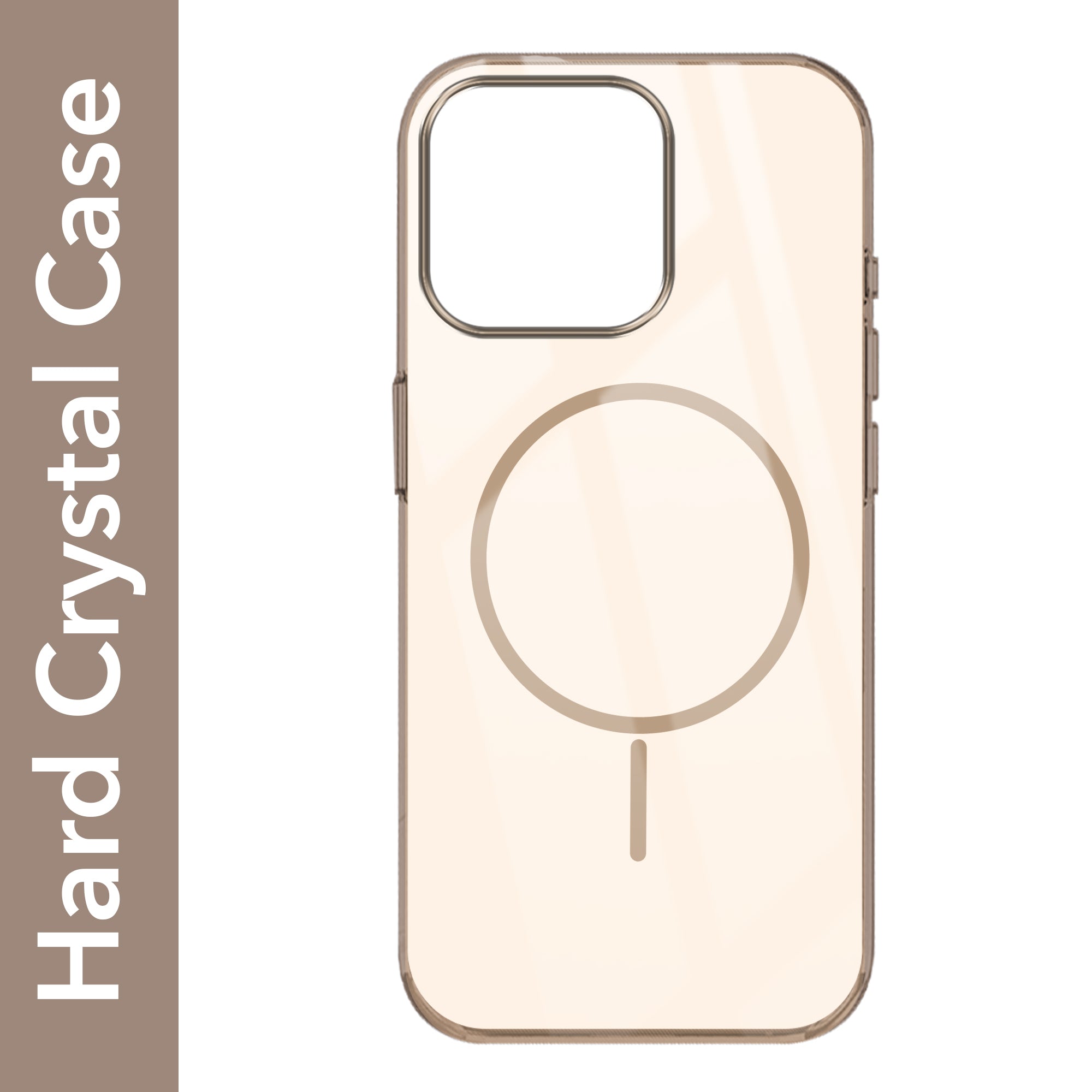 For Apple iPhone 16 Pro Max Back Cover Case (Crystal Clear Case | MagSafe Wireless Charging Support | Hard Anti Yellow | Camera Protection Bump)