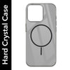 For Apple iPhone 14 Pro Back Cover Case (Crystal Clear Case | MagSafe Wireless Charging Support | Hard Anti Yellow | Camera Protection Bump)