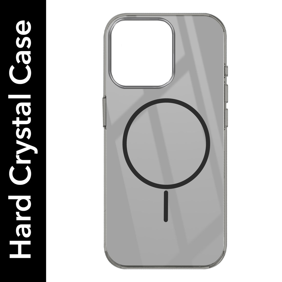 For Apple iPhone 14 Pro Back Cover Case (Crystal Clear Case | MagSafe Wireless Charging Support | Hard Anti Yellow | Camera Protection Bump)