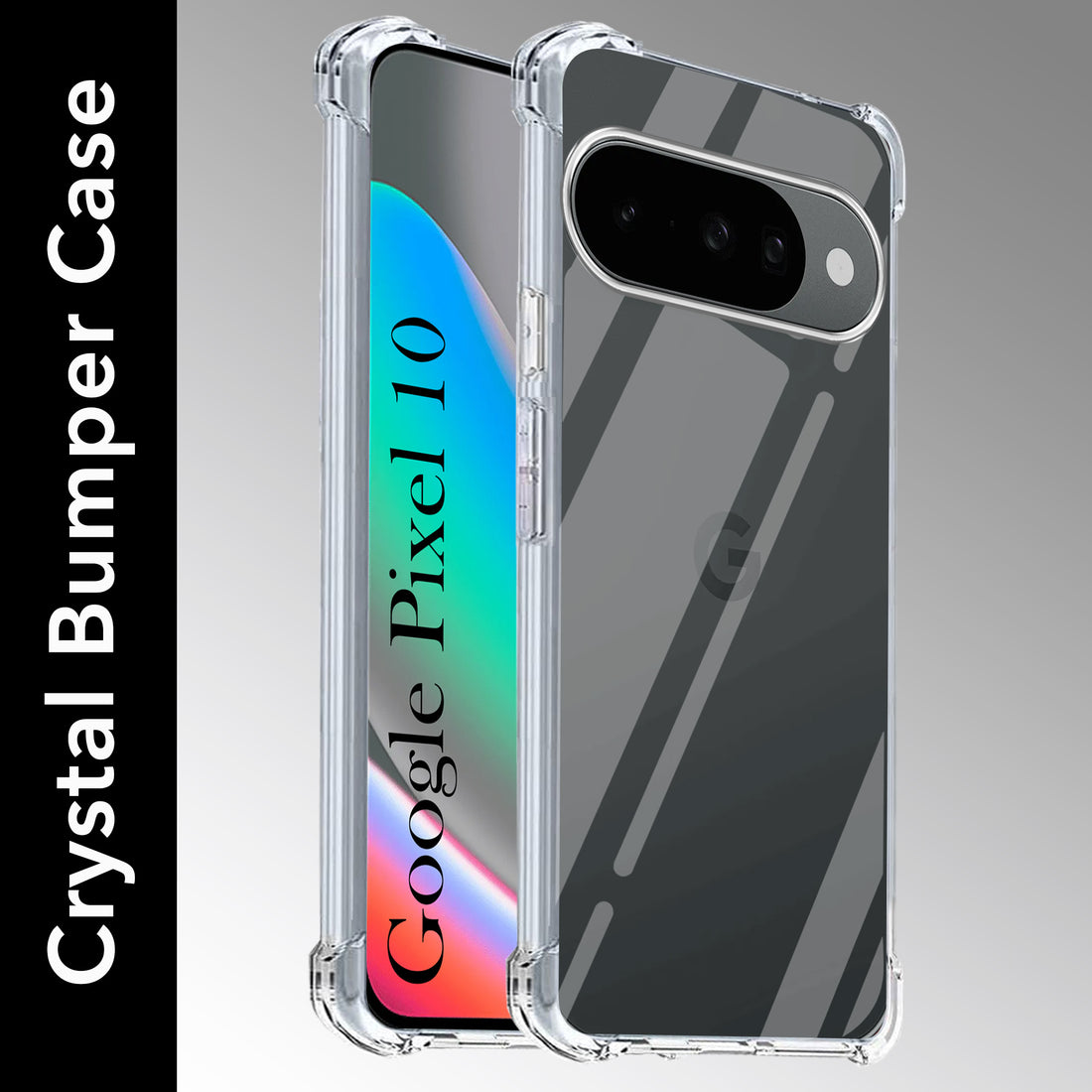 For Google Pixel 10 Back Cover Shockproof Crystal-Clear (Drop & Camera Protection | Hard Polycarbonate)