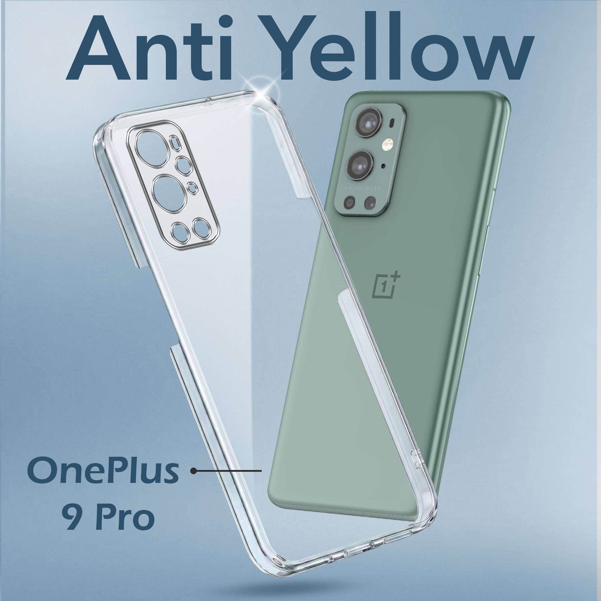 For OnePlus 9 Pro Back Cover Case (Hard Anti Yellow Clear Case | Drop & Camera Protection | Shockproof Polycarbonate)