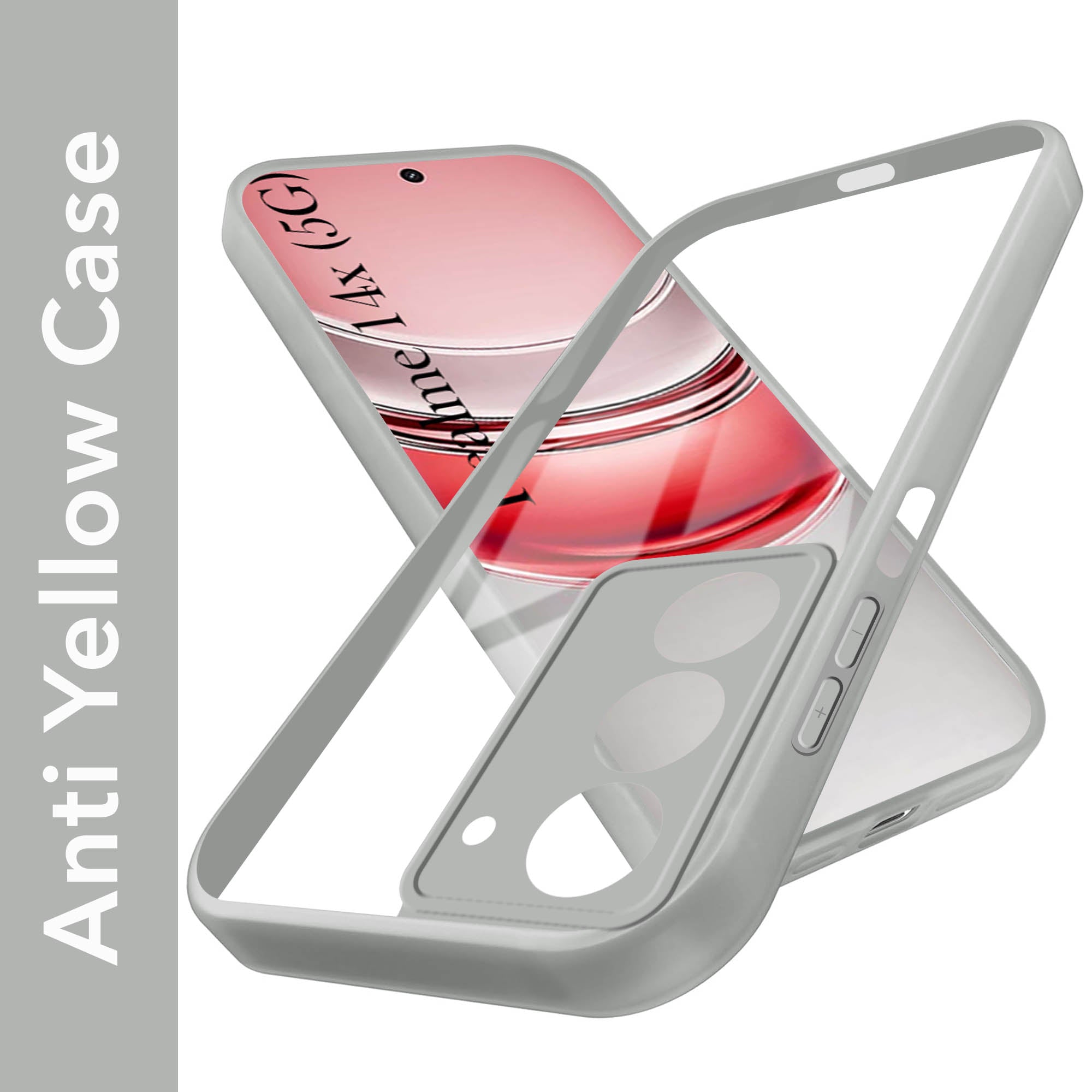 For Realme 14X Back Cover Case (Lifetime Anti Yellow | Anti Scratch | Crystal Clear Shockproof)