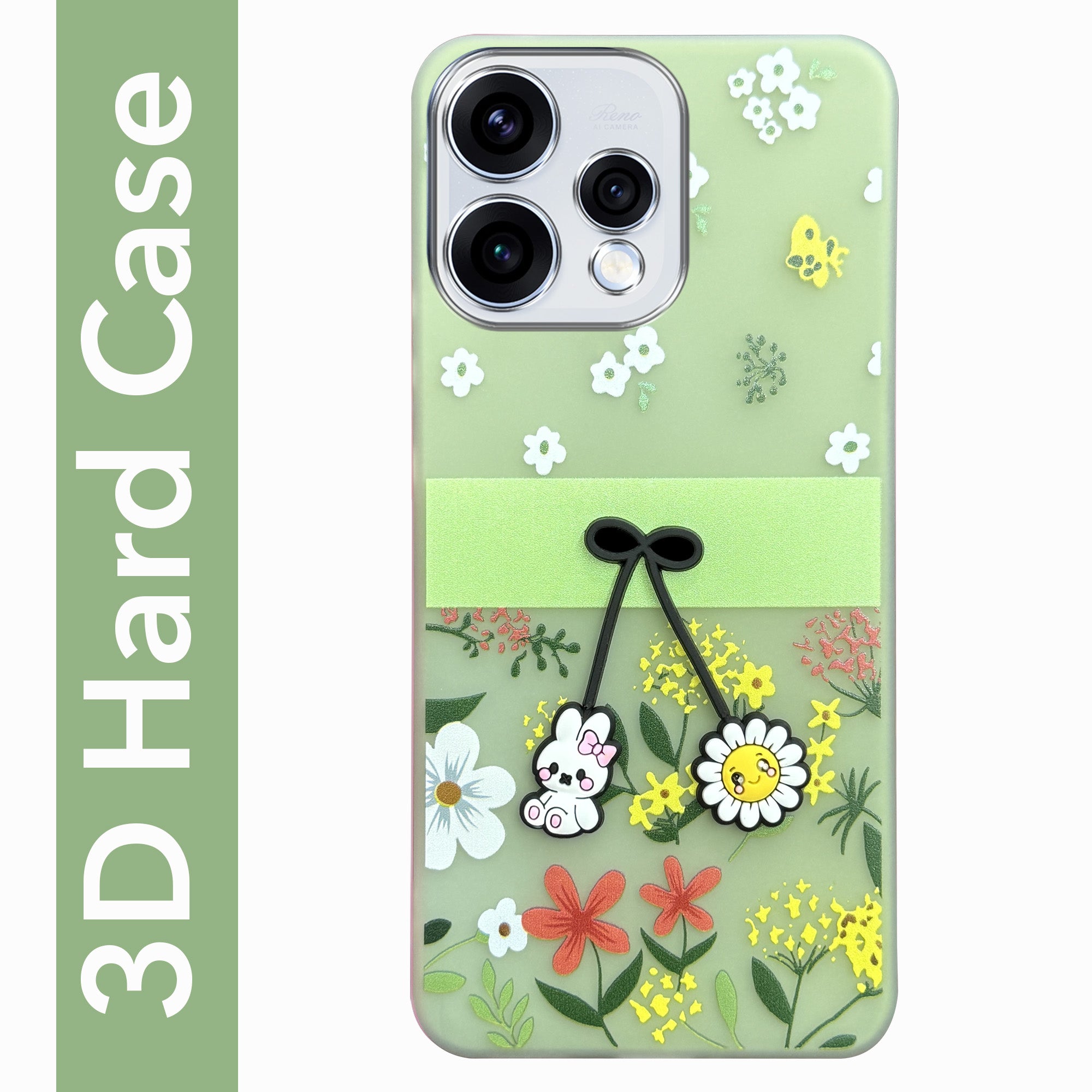 For Oppo Reno15 5G | Oppo Reno 15 5G Back Cover Case (3D Cute Cartoons | Hard Back Side Soft | Matte Premium Finish | HD Printing)