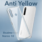 For Realme Narzo 10 Back Cover Case (Hard Anti Yellow Clear Case | Drop & Camera Protection | Shockproof Polycarbonate)