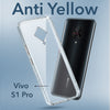 For Vivo S1 Pro Back Cover Case Lifetime Anti-Yellow Clear (Sleek Hard Crystal | Shockproof and Camera Protection)