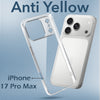 For Apple iPhone 17 Pro Max Lifetime Anti-Yellow Clear Back Cover Case (Sleek Hard Crystal | Shockproof and Camera Protection)
