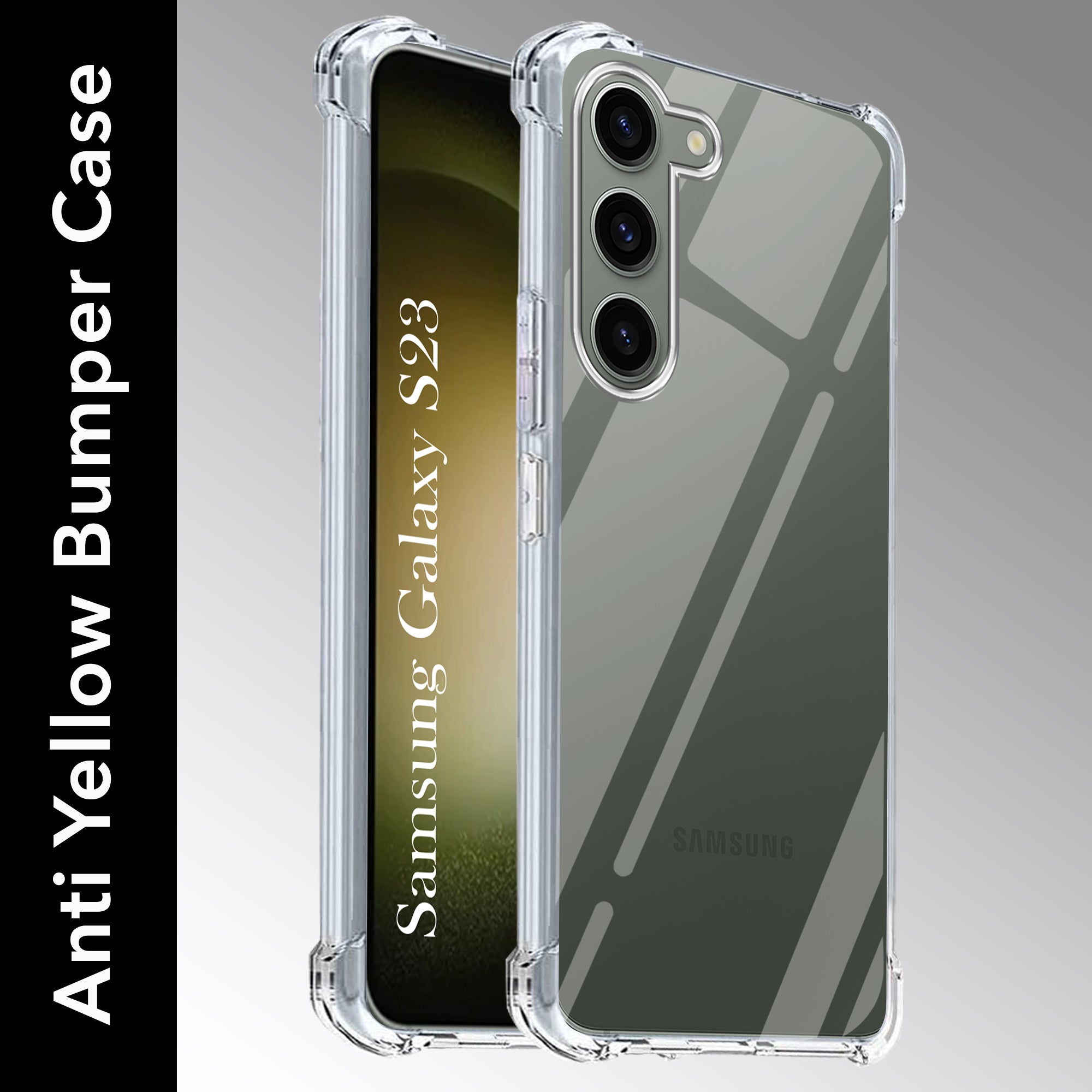For Samsung Galaxy S23 5G Back Cover (Shockproof Crystal Clear |  Drop & Camera Protection | Hard Polycarbonate)