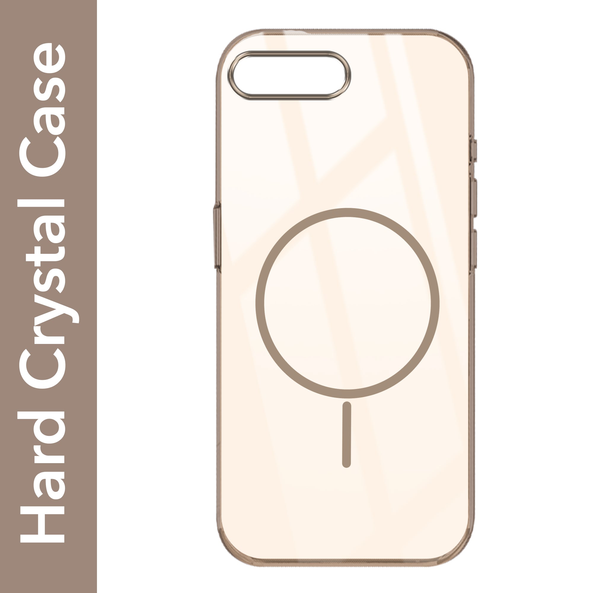 For Apple iPhone 7 Plus | iPhone 8 Plus Back Cover Case (Crystal Clear Case | MagSafe Wireless Charging Support | Hard Anti Yellow | Camera Protection Bump)