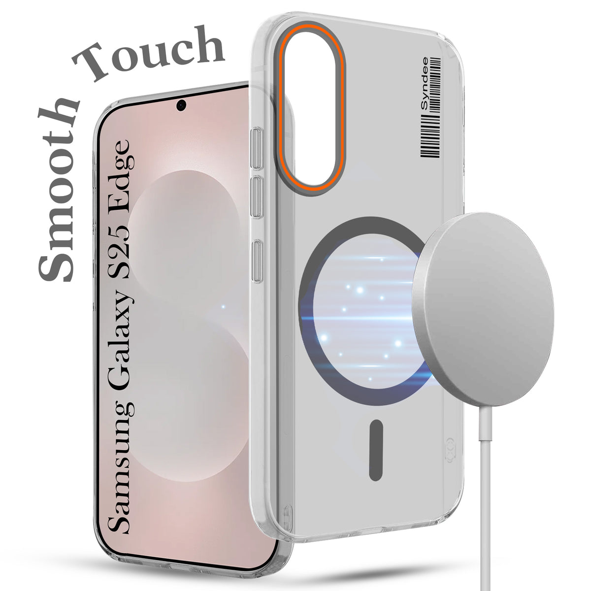 For Samsung Galaxy S25 Edge Back Cover Case (Soft Touch | Camera Bump Protection | MagSafe Compatible | Matte Finish)