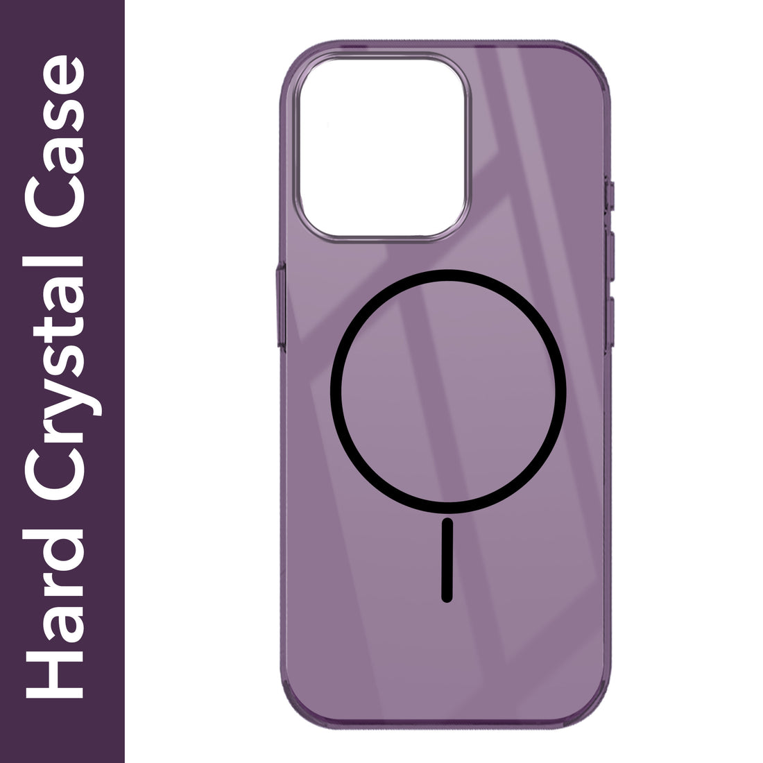 For Apple iPhone 14 Pro Back Cover Case (Crystal Clear Case | MagSafe Wireless Charging Support | Hard Anti Yellow | Camera Protection Bump)