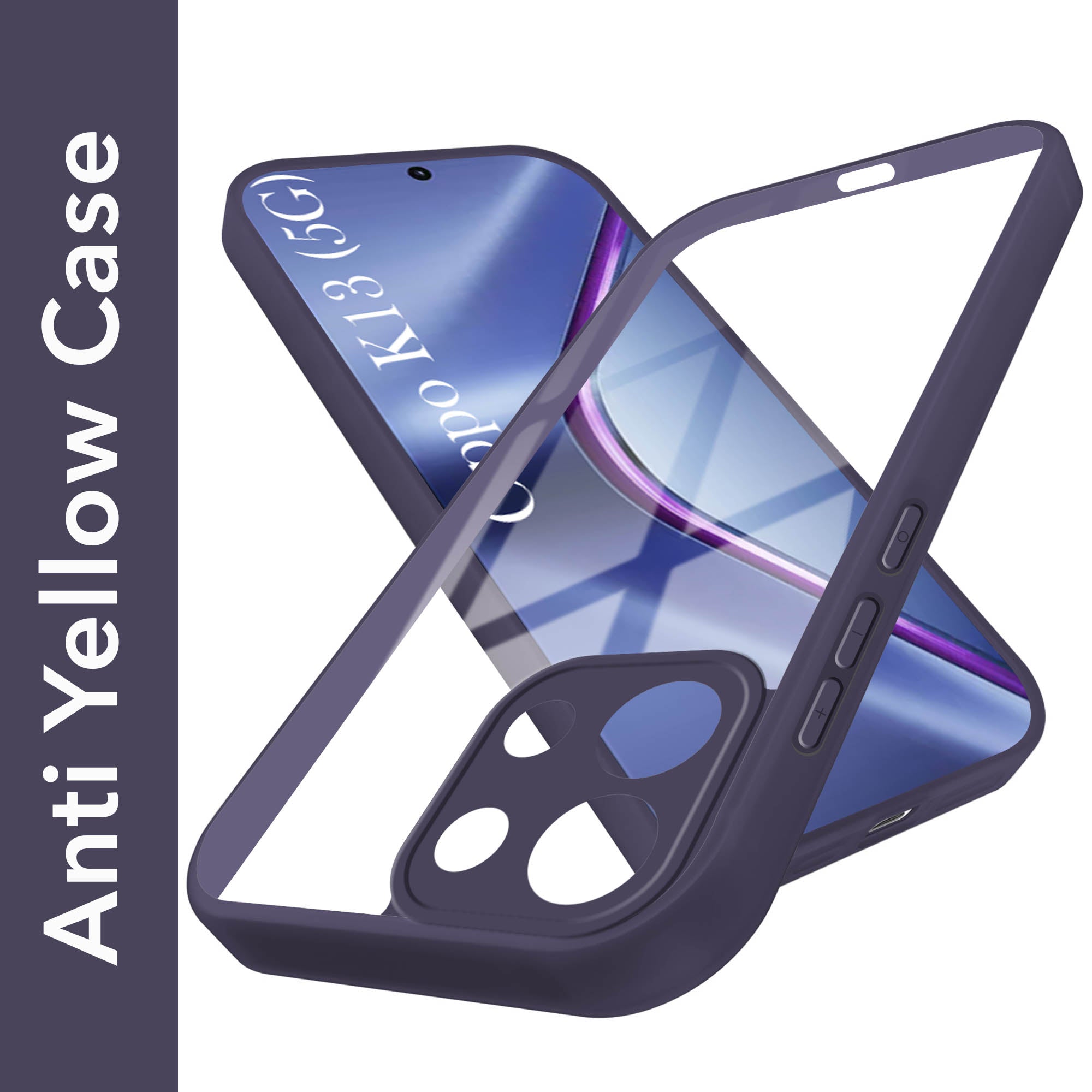 For Oppo K13 Back Cover Case (Lifetime Anti Yellow | Anti Scratch | Crystal Clear Shockproof)