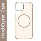 For Apple iPhone 14 Back Cover Case (Crystal Clear Case | MagSafe Wireless Charging Support | Hard Anti Yellow | Camera Protection Bump)
