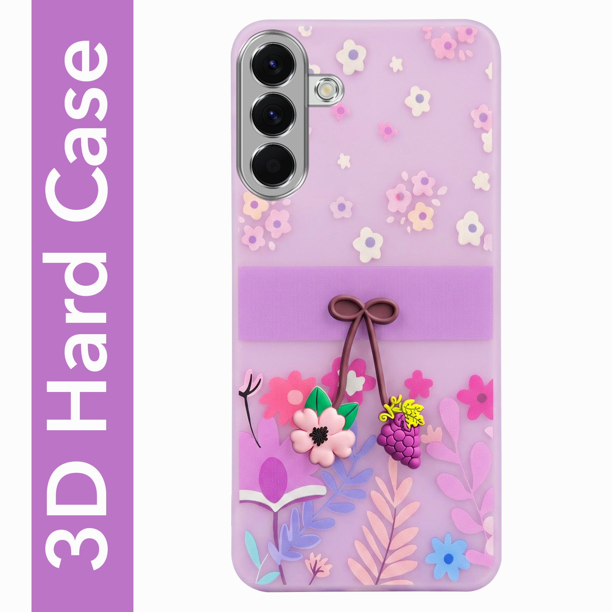 For Samsung Galaxy A56 Back Cover Case (3D Cute Cartoons | Hard Back Side Soft | Matte Premium Finish | HD Printing)