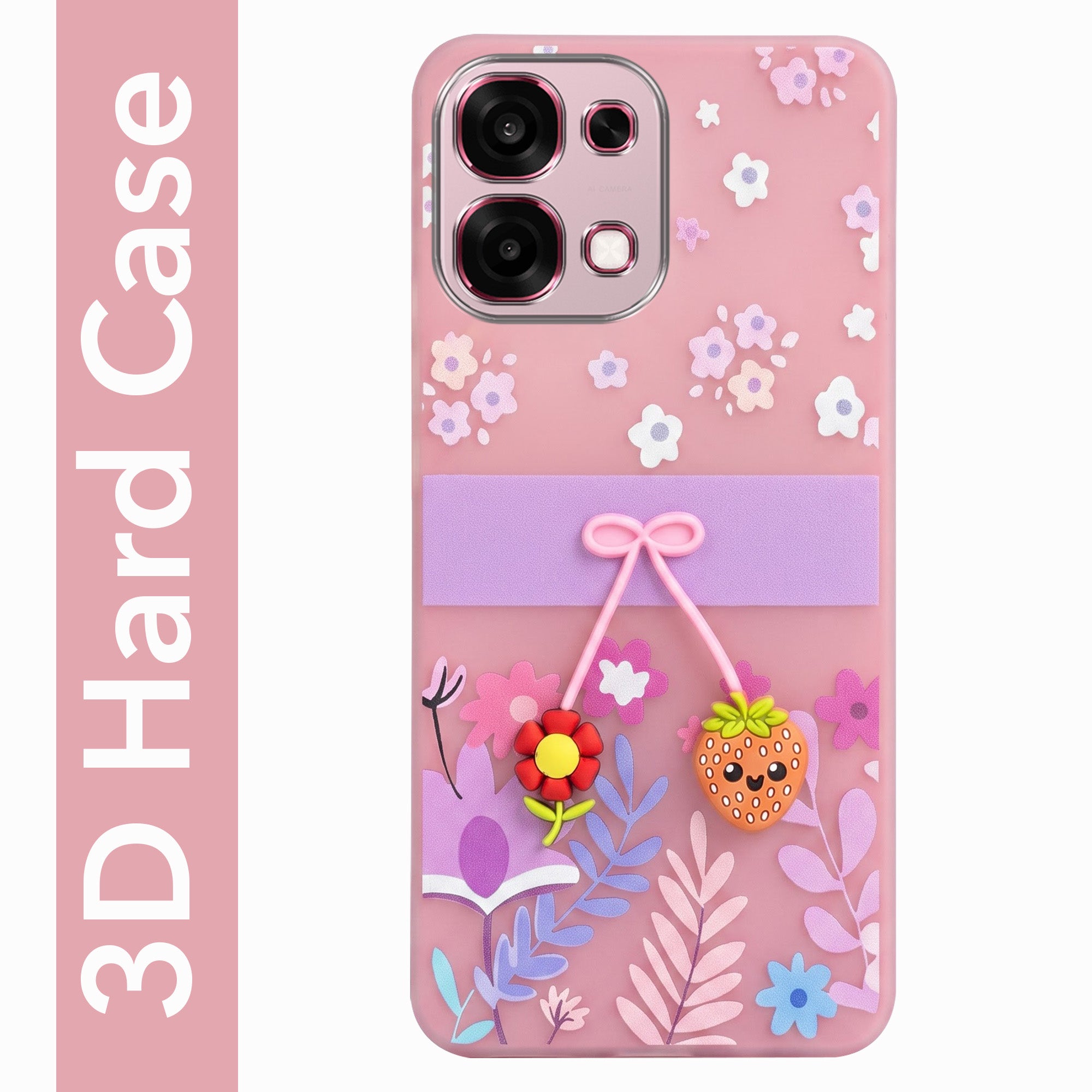 For Oppo F31 5G | Oppo F33 5G Back Cover Case (3D Cute Cartoons | Hard Back Side Soft | Matte Premium Finish | HD Printing)