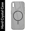 For Apple iPhone Xs Back Cover Case (Crystal Clear Case | MagSafe Wireless Charging Support | Hard Anti Yellow | Camera Protection Bump)