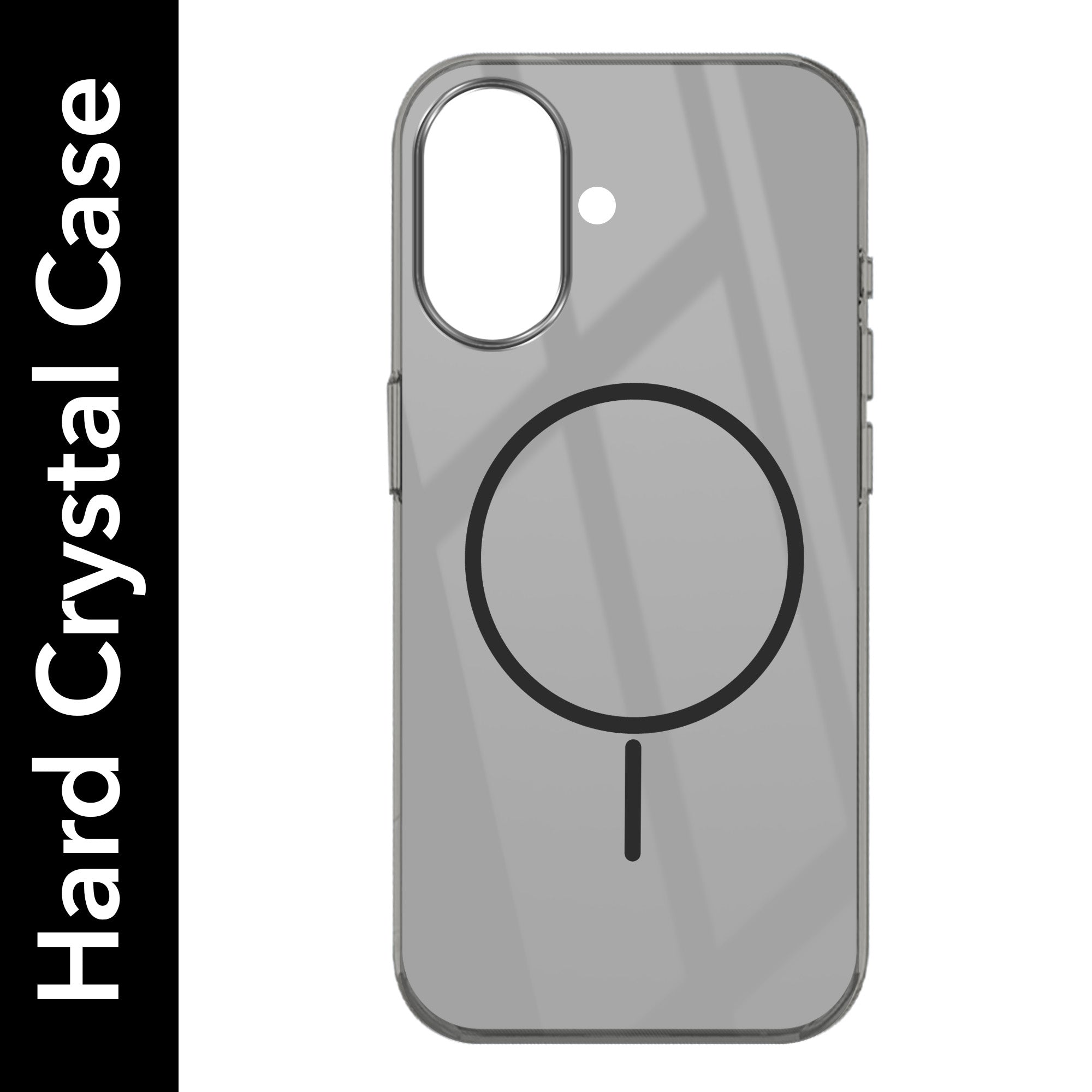 For Apple iPhone 16 Plus Back Cover Case (Crystal Clear Case | MagSafe Wireless Charging Support | Hard Anti Yellow | Camera Protection Bump)
